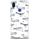 MRCİLETİSİM (mrc-22580) Tam Ekran Koruyucu Kılıf HD Baskılı Kılıf Balinalar Xiaomi Redmi Note 7 ile uyumlu