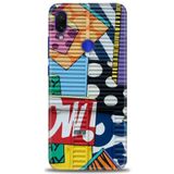 MRCİLETİSİM (mrc-22593) Tam Ekran Koruyucu Kılıf HD Baskılı Kılıf Grafiti Xiaomi Redmi Note 7 ile uyumlu