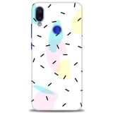 MRCİLETİSİM (mrc-22607) Tam Ekran Koruyucu Kılıf HD Baskılı Kılıf Çubuklar ve Renkler Xiaomi Redmi Note 7 ile uyumlu