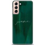 MRCİLETİSİM (mrc-24879) Tam Ekran Koruyucu Kılıf HD Baskılı Kılıf Grateful Samsung Galaxy S21 FE ile uyumlu