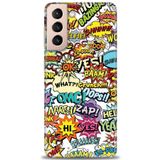 MRCİLETİSİM (mrc-24979) Tam Ekran Koruyucu Kılıf HD Baskılı Kılıf Bang Samsung Galaxy S21 FE ile uyumlu