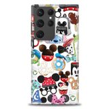 MRCİLETİSİM (mrc-26201) Tam Ekran Koruyucu Kılıf HD Baskılı Kılıf Donut ve Dondurmalar Samsung Galaxy S23 Ultra ile uyumlu
