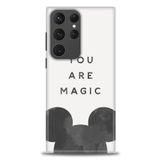 MRCİLETİSİM (mrc-26289) Tam Ekran Koruyucu Kılıf HD Baskılı Kılıf You Are Magic Samsung Galaxy S23 Ultra ile uyumlu