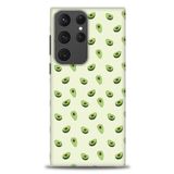 MRCİLETİSİM (mrc-26324) Tam Ekran Koruyucu Kılıf HD Baskılı Kılıf Minik Avakadolar Samsung Galaxy S23 Ultra ile uyumlu