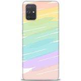 MRCİLETİSİM (mrc-5812) Tam Ekran Koruyucu Kılıf HD Baskılı Kılıf Renk Paleti Samsung Galaxy A71 ile uyumlu