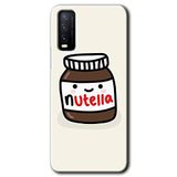 MRCİLETİSİM (mrc105351) Nutella Aşkım Kılıf HD Desen Baskılı Arka Kapak+Temperli Cam Vivo Y20 ile uyumlu