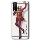 MRCİLETİSİM (mrc105376) Joker İskambil Kılıf HD Desen Baskılı Arka Kapak+Temperli Cam Vivo Y20 ile uyumlu