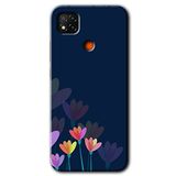MRCİLETİSİM (mrc10604) Çizim Çiçekleri Kılıf Baskılı Kapak Tam Kaplayan Mat Seramik Xiaomi Redmi 9c ile uyumlu
