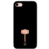 MRCİLETİSİM mrc106715 Thor Çekiç Kılıf Baskılı Kapak Tam Ekran Koruyucu iPhone SE 2020 ile uyumlu