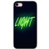 MRCİLETİSİM mrc106775 Neon İnscription Kılıf Baskılı Kapak Tam Ekran Koruyucu iPhone SE 2020 ile uyumlu