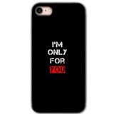 MRCİLETİSİM mrc107212 For You Kılıf Baskılı Kapak Tam Ekran Koruyucu iPhone SE 2020 ile uyumlu