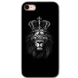 MRCİLETİSİM mrc107285 King Lion Kılıf Baskılı Kapak Tam Ekran Koruyucu iPhone SE 2022 ile uyumlu