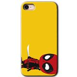 MRCİLETİSİM mrc107512 DeadPool 6 Kılıf Baskılı Kapak Tam Ekran Koruyucu iPhone SE 2022 ile uyumlu