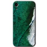 MRCİLETİSİM mrc108488 Yeşil Okyanus Kılıf Baskılı Kapak Tam Ekran Koruyucu iPhone XR ile uyumlu