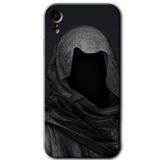 MRCİLETİSİM mrc108555 Death Kılıf Baskılı Kapak Tam Ekran Koruyucu iPhone XR ile uyumlu