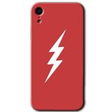 MRCİLETİSİM mrc108561 Flash Logo Kılıf Baskılı Kapak Tam Ekran Koruyucu iPhone XR ile uyumlu