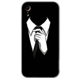 MRCİLETİSİM mrc108639 Smokin Kılıf Baskılı Kapak Tam Ekran Koruyucu iPhone XR ile uyumlu
