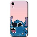 MRCİLETİSİM mrc108641 Stitch Kılıf Baskılı Kapak Tam Ekran Koruyucu iPhone XR ile uyumlu