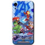 MRCİLETİSİM mrc108773 Avengers Cartoon Kılıf Baskılı Kapak Tam Ekran Koruyucu iPhone XR ile uyumlu