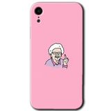 MRCİLETİSİM mrc108775 Bad Grandmother Kılıf Baskılı Kapak Tam Ekran Koruyucu iPhone XR ile uyumlu