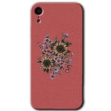 MRCİLETİSİM mrc108838 Retro Çiçek Kılıf Baskılı Kapak Tam Ekran Koruyucu iPhone XR ile uyumlu
