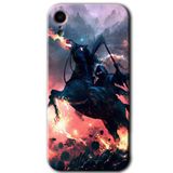 MRCİLETİSİM mrc108865 Bloodhorne Kılıf Baskılı Kapak Tam Ekran Koruyucu iPhone XR ile uyumlu