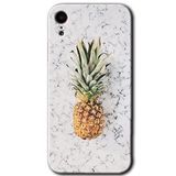 MRCİLETİSİM mrc108871 Ananas Kılıf Baskılı Kapak Tam Ekran Koruyucu iPhone XR ile uyumlu