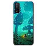 MRCİLETİSİM (mrc110248) Silhoutte Dropss Kılıf HD Desen Baskılı Arka Kapak Vivo Y20 ile uyumlu