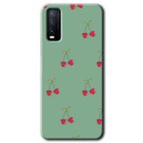 MRCİLETİSİM (mrc110385) Kiraz Berry Kılıf HD Desen Baskılı Arka Kapak Vivo Y20 ile uyumlu