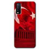 MRCİLETİSİM (mrc110578) Anıtkabir Atatürk Kılıf HD Desen Baskılı Arka Kapak Vivo Y20 ile uyumlu