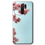 MRCİLETİSİM (mrc11163) Japon Çiçeği Kılıf Baskılı Kapak Tam Kaplayan Mat Seramik Xiaomi Redmi 9 ile uyumlu