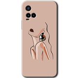 MRCİLETİSİM (mrc112304) Çizim Silüet Kılıf HD Desen Baskılı Arka Kapak Vivo Y21s ile uyumlu