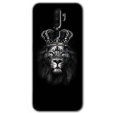 MRCİLETİSİM mrc112785 King Lion Kılıf Baskılı Kapak Tam Ekran Koruyucu Oppo A5 2020 ile uyumlu