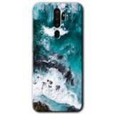 MRCİLETİSİM mrc112887 Deniz Kıyısı Kılıf Baskılı Kapak Tam Ekran Koruyucu Oppo A5 2020 ile uyumlu