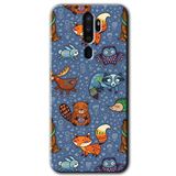 MRCİLETİSİM mrc112969 Animals Funny Kılıf Baskılı Kapak Tam Ekran Koruyucu Oppo A5 2020 ile uyumlu