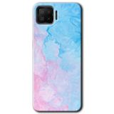 MRCİLETİSİM mrc114449 Blue Art Kılıf Baskılı Kapak Tam Ekran Koruyucu Oppo A73 ile uyumlu
