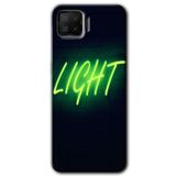 MRCİLETİSİM mrc114475 Neon İnscription Kılıf Baskılı Kapak Tam Ekran Koruyucu Oppo A73 ile uyumlu