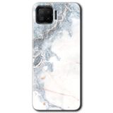 MRCİLETİSİM mrc114696 White Marble Kılıf Baskılı Kapak Tam Ekran Koruyucu Oppo A73 ile uyumlu