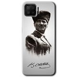 MRCİLETİSİM mrc114854 Mustafa Kemal Atatürk Kılıf Baskılı Kapak Tam Ekran Koruyucu Oppo A73 ile uyumlu
