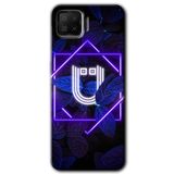 MRCİLETİSİM mrc114903 Dark Neon Yaprak Ü Harfi Kılıf Baskılı Kapak Tam Ekran Koruyucu Oppo A73 ile uyumlu