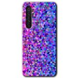 MRCİLETİSİM (mrc115345) Pixel Mozaik Kılıf HD Desen Baskılı Arka Kapak+Temperli Cam Xiaomi Mi Note 10 Lite ile uyumlu