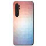 MRCİLETİSİM (mrc115348) Polygon Graident 3 Kılıf HD Desen Baskılı Arka Kapak+Temperli Cam Xiaomi Mi Note 10 Lite ile uyumlu