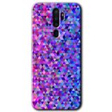 MRCİLETİSİM mrc115730 Pixel Mozaik Kılıf Baskılı Kapak Tam Ekran Koruyucu Oppo A9 2020 ile uyumlu