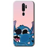 MRCİLETİSİM mrc115791 Stitch Kılıf Baskılı Kapak Tam Ekran Koruyucu Oppo A9 2020 ile uyumlu