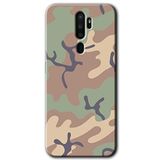 MRCİLETİSİM mrc115868 Kamuflaj 29 Kılıf Baskılı Kapak Tam Ekran Koruyucu Oppo A9 2020 ile uyumlu