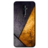 MRCİLETİSİM mrc116785 Abstract 3 Kılıf Baskılı Kapak Tam Ekran Koruyucu Oppo Reno 2z ile uyumlu