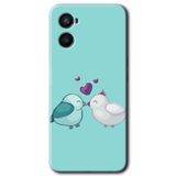 MRCİLETİSİM mrc117179 Mutlu Kuşlar Kılıf Baskılı Kapak Tam Ekran Koruyucu Oppo Reno 3 ile uyumlu