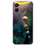 MRCİLETİSİM mrc117353 Cosmos Kılıf Baskılı Kapak Tam Ekran Koruyucu Oppo Reno 3 ile uyumlu