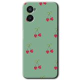 MRCİLETİSİM mrc117370 Kiraz Berry Kılıf Baskılı Kapak Tam Ekran Koruyucu Oppo Reno 3 ile uyumlu