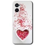 MRCİLETİSİM mrc117691 Kalpli Şekerleme Kılıf Baskılı Kapak Tam Ekran Koruyucu Oppo Reno 3 ile uyumlu